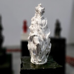 Cocoon, 2018: The work is inspired by Japanese folklore and the poses of ancient Greek caryatids