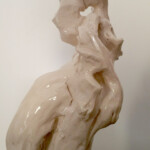 Mating, 2018:
The work is inspired by Tyto alba (barn owl). The relationship between the two figures suggests intimacy, tension, and a quiet, almost ritualistic connection.