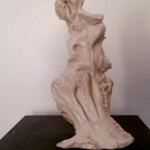 Mating, 2018:
The work is inspired by Tyto alba (barn owl). The relationship between the two figures suggests intimacy, tension, and a quiet, almost ritualistic connection.